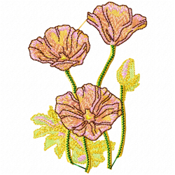 Flowers And Tree Embroidery Design 12 Flowers And Tree Embroidery Design 12